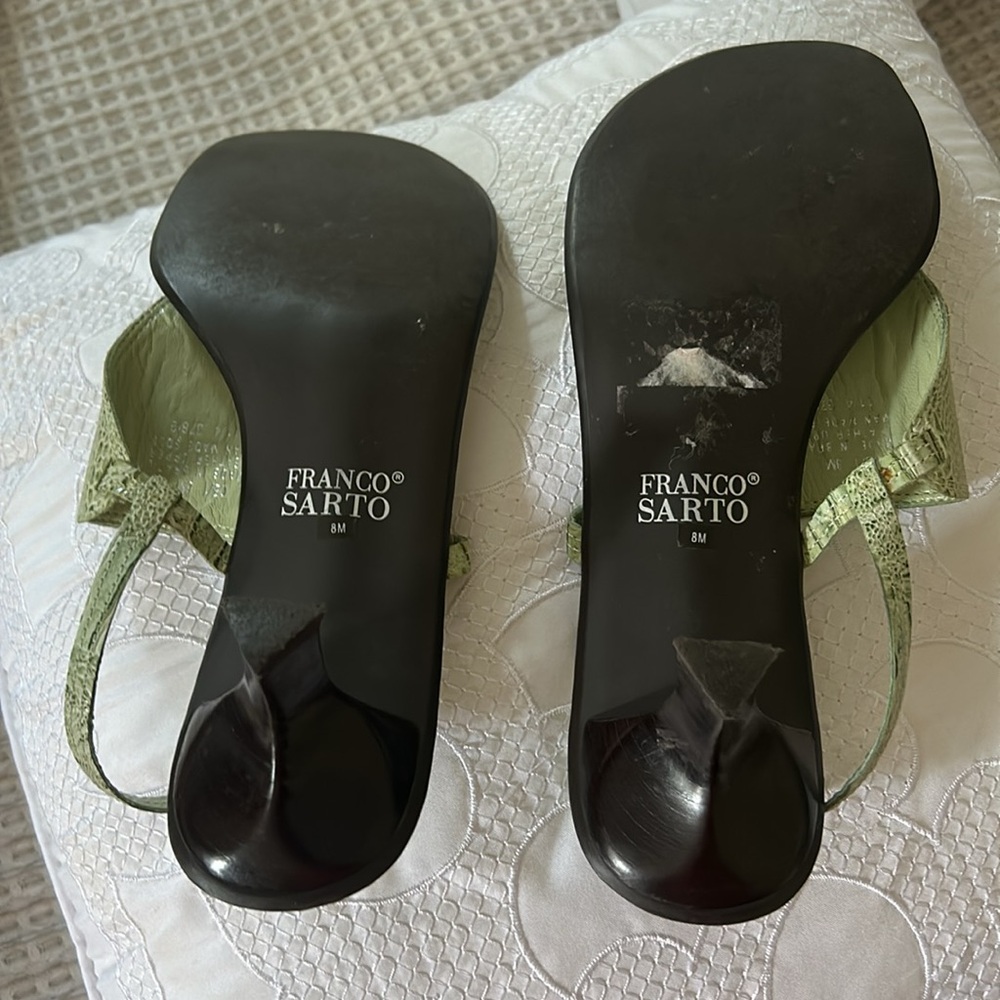 FRANCO SARTO KITTEN HEEL SANDALS - Picture 3 of 4